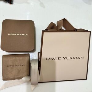 David Yurman Brown and Cream Accessory Set
